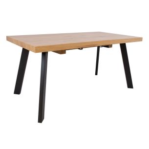 Söögilaud Home4you BRIGIT 159/198x84,5xH77cm, hel