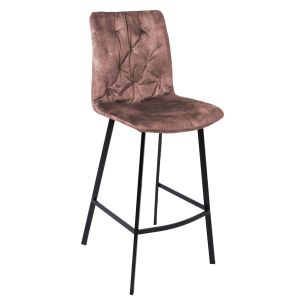 Baaritool Home4you AFTON tumeroosa samet