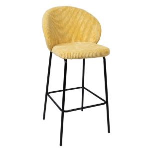 Baaritool Home4you ZIVA kollane velvet