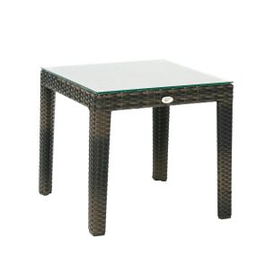 Abilaud Home4you WICKER 50x50xH45cm, tumepruun