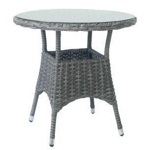 Laud Home4you WICKER D78xH75cm, tumepruun