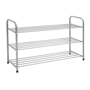 Jalatsiriiul Home4you BENITO 92x35xH61cm, hõbedan