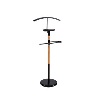 Ülikonnastange Home4you FOREST 45x28xH110cm, must