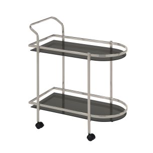 Serveerimislaud Home4you GERTU must/nikkel