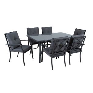 Aiamööblikomplekt Home4you BOSLER laud ja 6 tooli