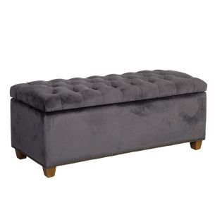 Pink Home4you HOLMES VELVET 112x46xH47cm, tumehal