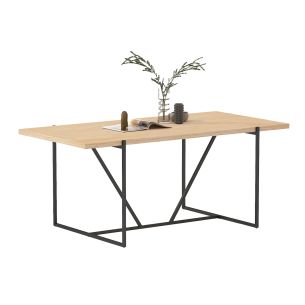 Söögilaud Home4you CINDY 180x90xH75cm, melamiin t