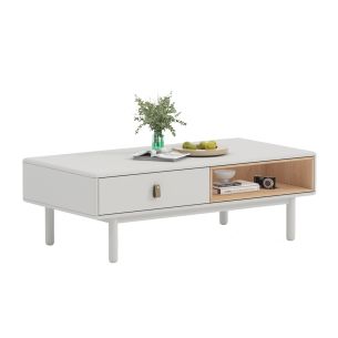 Diivanilaud Home4you IRIS 120x60xH40cm, valge