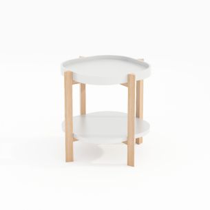 Abilaud Home4you NORAH 40x40xH60cm, valge
