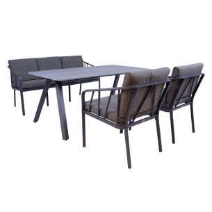 Aiamööblikomplekt Home4you KAHLA laud, diivan, 2