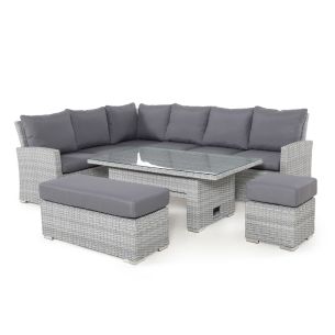 Aiamööblikomplekt Home4you ASCOT laud, nurgadiiva