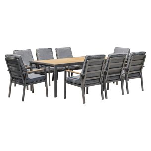 Aiamööblikomplekt Home4you PARKER laud ja 8 tooli