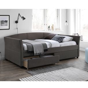 Voodi Home4you GENESIS 90x200cm, pruunikashall