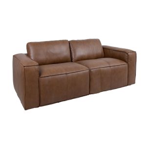 Diivan Home4you BURTON 2-kohaline, pruun nahk