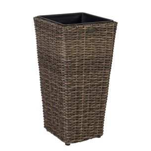 Lillepotiümbris Home4you WICKER 28x28xH60cm, tume