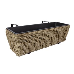 Rõdu Home4you lillekast WICKER 60x19xH18cm, bee˛