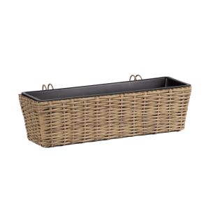 Rõdu Home4you lillekast WICKER 60x20xH17cm, bee˛