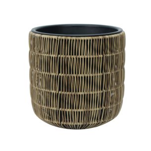 Lillepott Home4you WICKER D35xH36cm, helepruun
