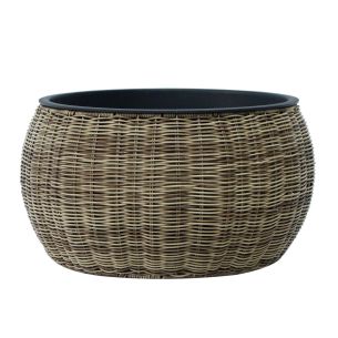 Lillepott Home4you WICKER D48xH26cm, helepruun