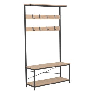 Esikuriiul Home4you HEDVIG 100x36xH180cm, saar/mu