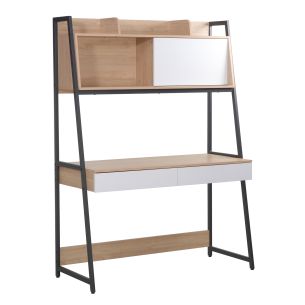 Kirjutuslaud Home4you STUDY riiuliga 124x54xH171c