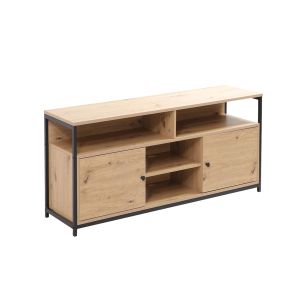 TV-laud Home4you STUDY 120x40xH54cm, tamm/must