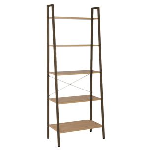 Riiul Home4you SANCIA 64x34xH164cm, tamm/pruun