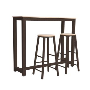 Baarikomplekt Home4you SANCIA tamm/pruun