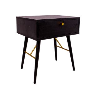 Öökapp Home4you LUXEMBOURG 45x35xH50cm, must