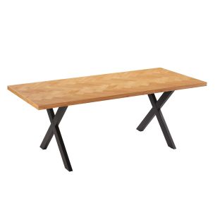 Söögilaud Home4you ROWAN 200x90xH75cm, kalasaba t