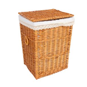 Pesukorv Home4you MAX-2, 37x32xH52cm, helepruun