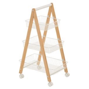 Riiul Home4you BREN 48x32xH79cm, valge