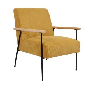 Tugitool Home4you JADE 63x75,5xH85,5cm, kollane