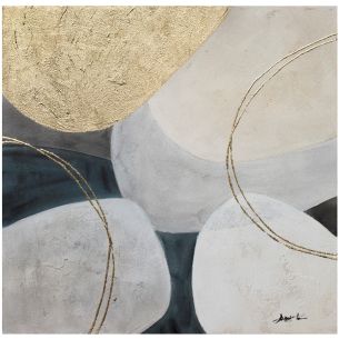 Õlimaal Home4you 70x70cm, kuldne/valge 1