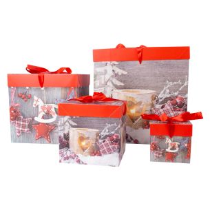 Kinkekarp Home4you XMAS GIFT-4, 30x30x30cm, mix