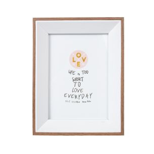 Pildiraam Home4you DECOR, 20x25cm, valge/puit