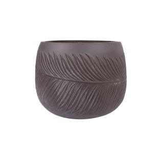 Lillepott Home4you PALM-3, D24xH16cm, pruun