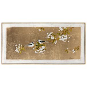Maal Home4you raamiga 60x120cm, lind kuldsel