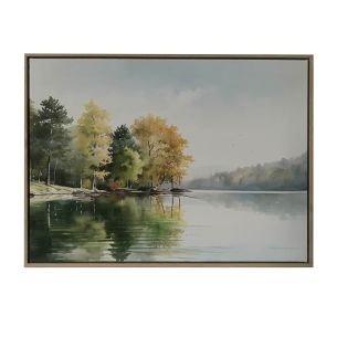 Seinapilt Home4you WALLY 45x60cm, mets järve ääre