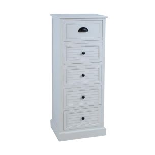 Kummut Home4you MELDON 45x35xH116.5cm, valge
