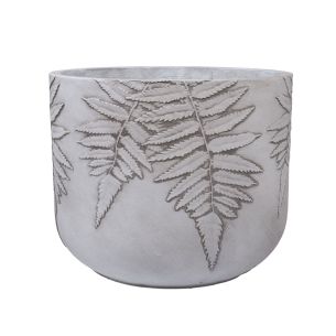 Lillepott Home4you FERN D44xH36cm, valge/hall
