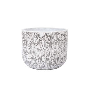 Lillepott Home4you LOUNA D24xH19.5cm, valge/hall