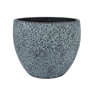 Lillepott Home4you FLORA D44xH36cm, must/hall