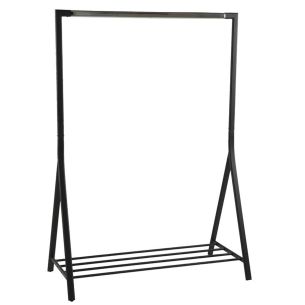 Riiete Home4you stange BRENT 117x59xH165cm, must/
