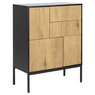 Kummut Home4you SEAFORD 80x40xH103cm, tamm