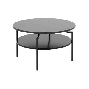 Diivanilaud Home4you GOLDINGTON D80xH45cm, must