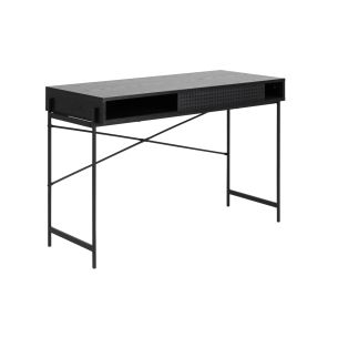 Kirjutuslaud Home4you ANGUS 110x50xH75cm, must