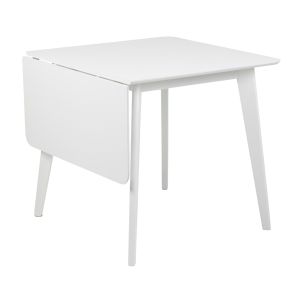 Söögilaud Home4you ROXBY 80/120x80xH76cm, valge