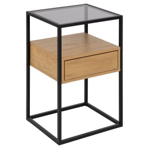 Öökapp Home4you RANDOLF 40x35xH60cm, pruun