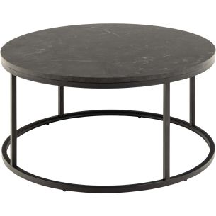 Diivanilaud Home4you SPIRO D80xH40cm, must